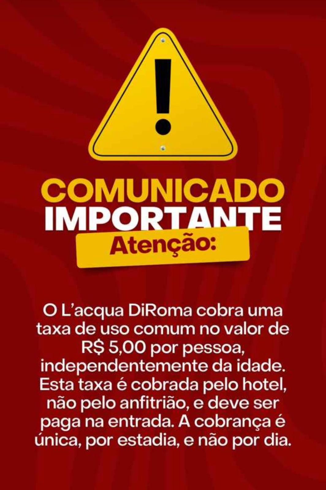 LACQUA Di ROMA COM PISCINA DE ONDAS Caldas Novas Exterior foto